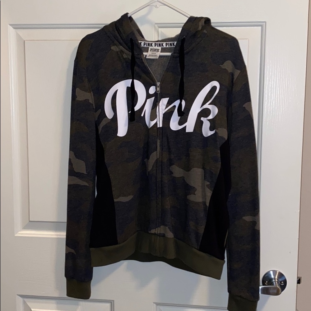 Camo PINK Victoria’s Secret Zip up